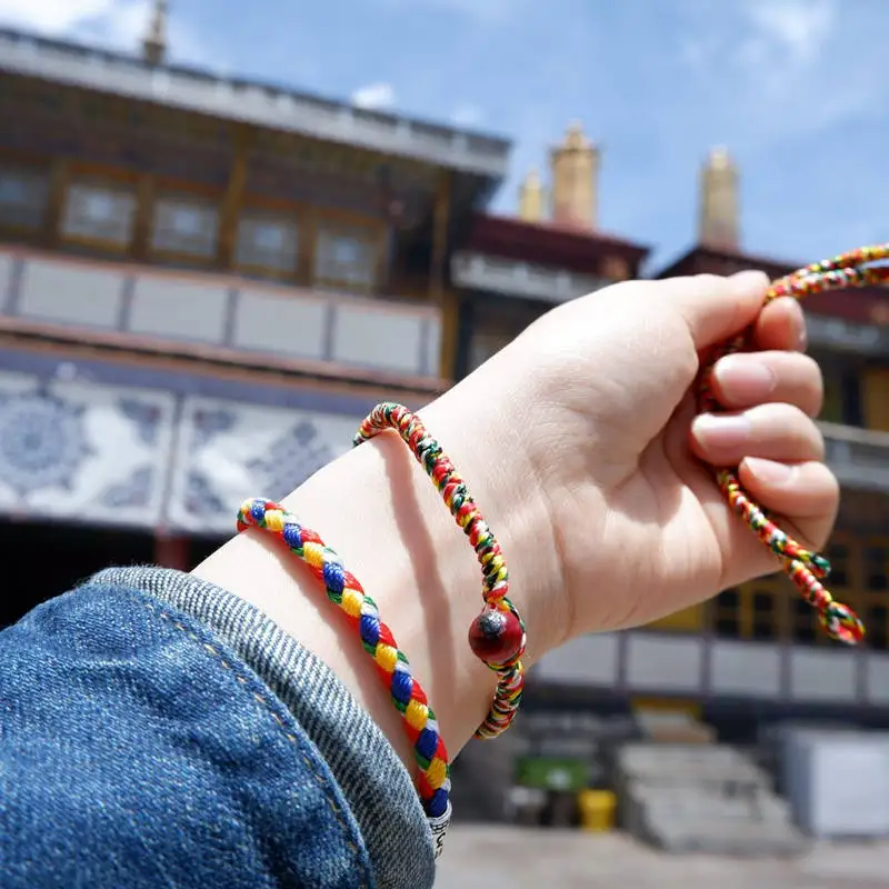 10PCS Tibetan handmade Kingkong Knots Amulet Bracelet Threads 5-Colors Ropes for Dragon Boat Festival BB-231