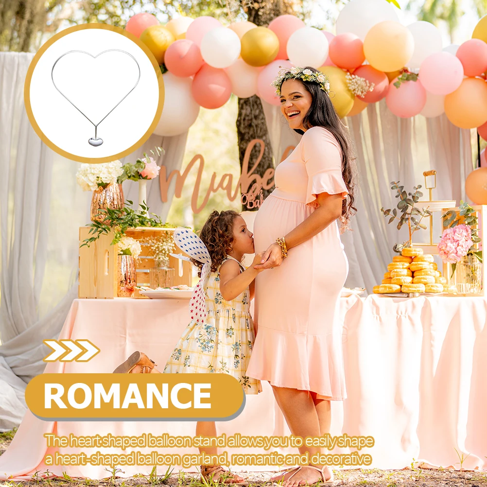 

1 Set of Heart Shaped Balloon Arch Frame Ring DIY Balloon Arch Garland Stand Kit For Outdoors Weddings Anniversary Decorations