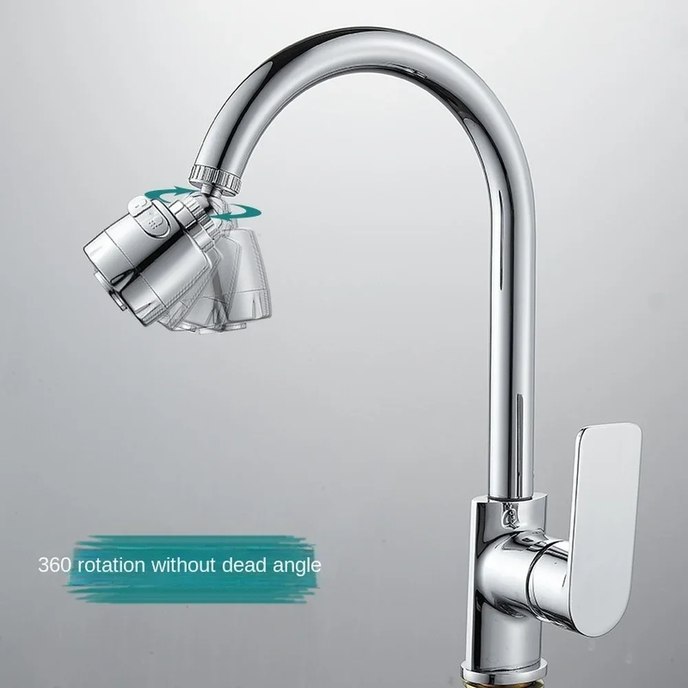 Water Saving Tap Aerador e Difusor, Universal Faucet Nozzle Filter, Chuveiro Pulverizador, 2 Modos, 360 ° Rotativo