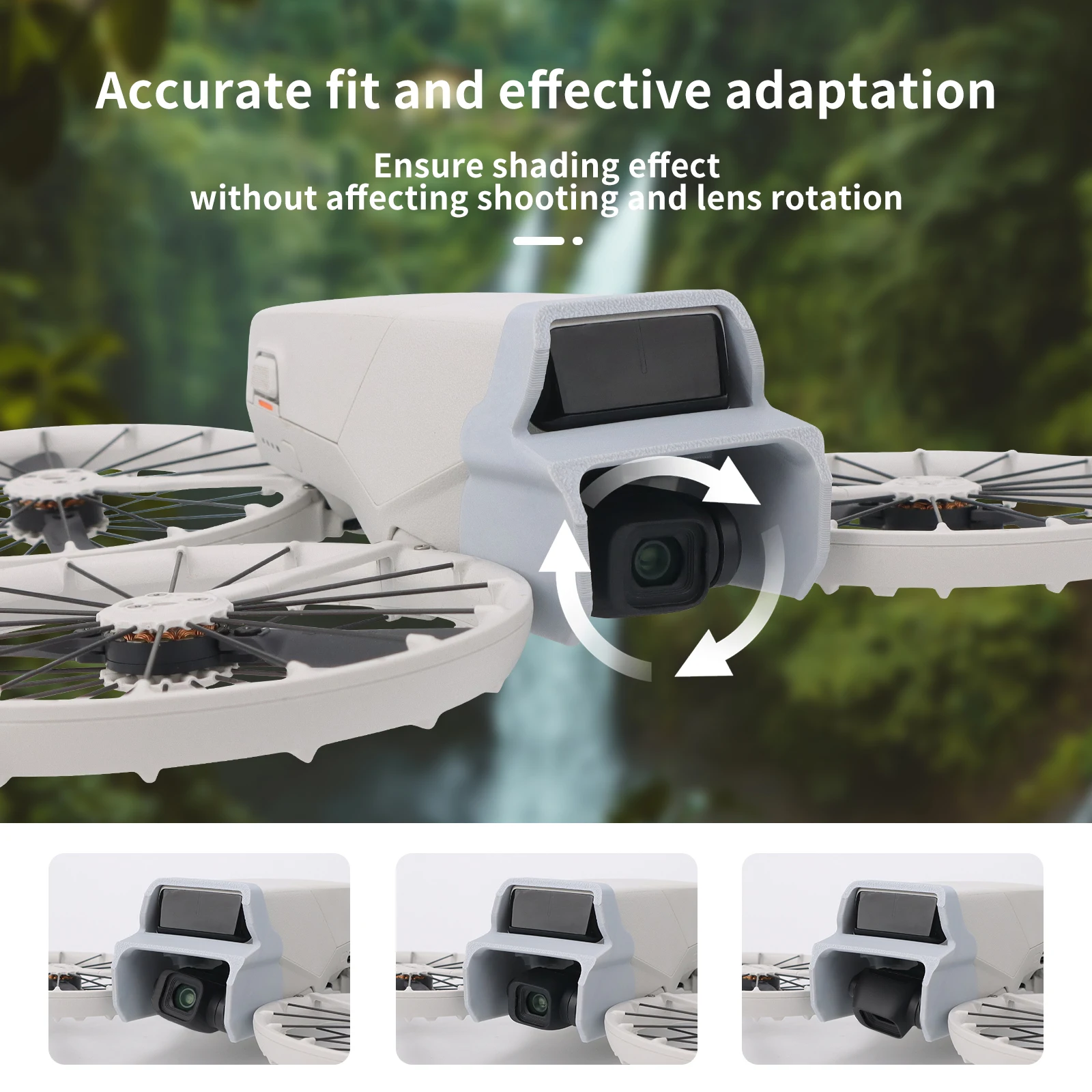 

for DJI FLIP Gimbal Lens Hood Plastic Flip Lens Collision Avoider Drone Accessories Orange Black Gray