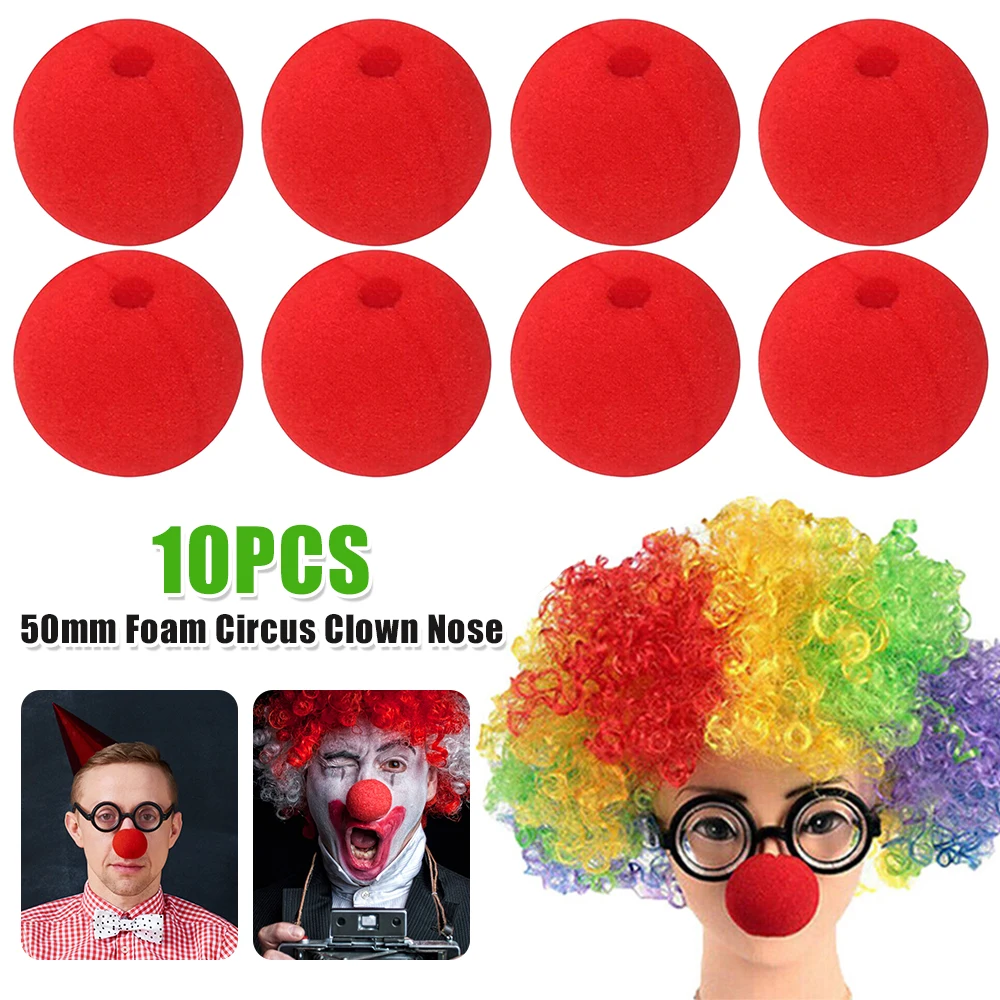 50mm Rode Spons Ballen Schuim Circus Clown Neus Zacht voor Rode Neus Dag Circus Foam Ball Cosplay Props Circus cosplay Kostuum