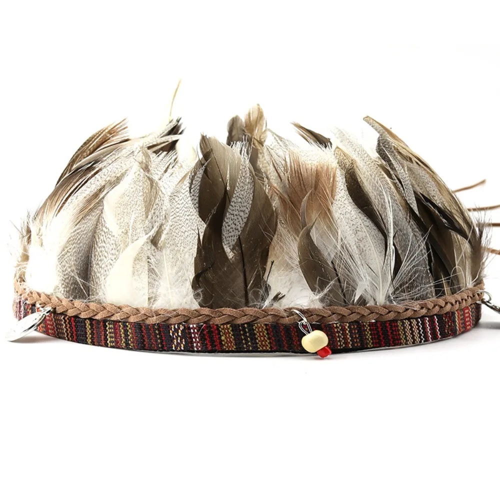 Punk PU Cowhead Belt Handwoven Handmade Belt Buckles Adjustable Hat Decoration Men