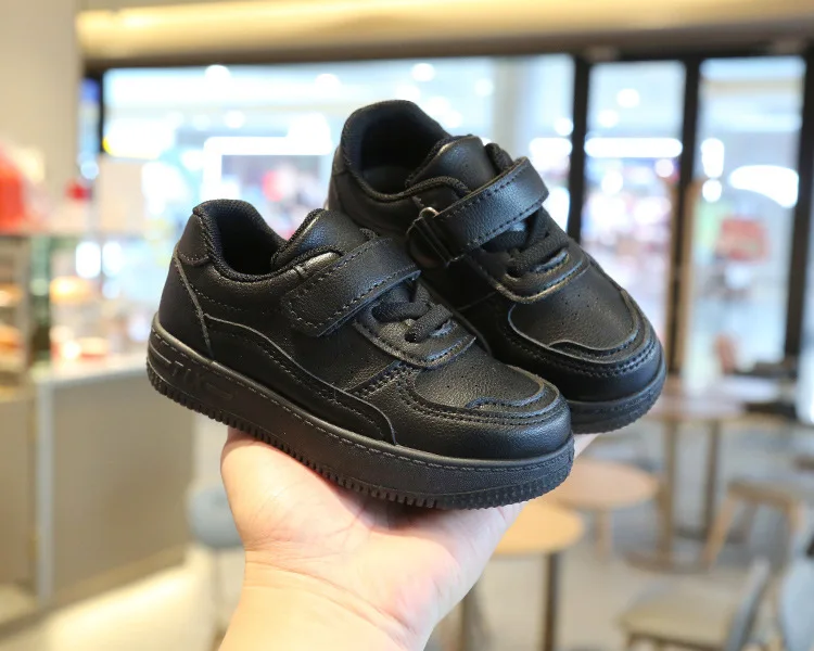 2026 Herbst Kinder-Sneaker Jungen Freizeitschuhe Leder Flache Schüler-Gehschuhe Rutschfeste Mädchen Leichte Sportschuhe – Detail 16
