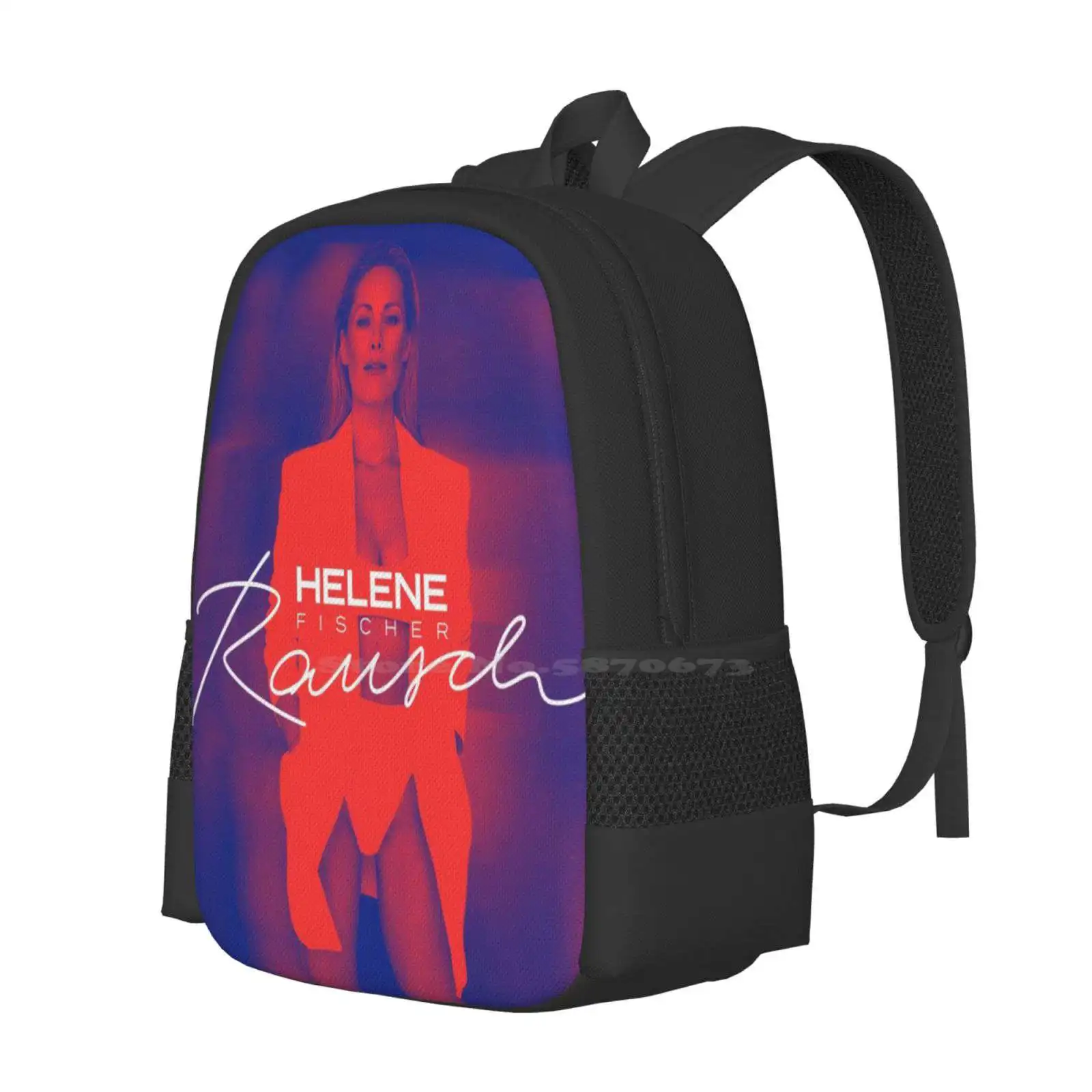 Helene Rausch Pattern Design Bag Student'S Backpack Music Pop Country Portrait Aesthetic Cool Love Helene Beautiful Teen Family