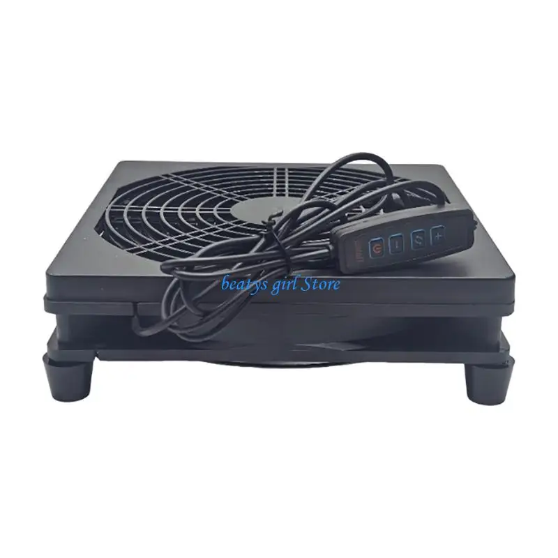 C7AB Router Cooling Fan Box Quiet 5V USB Power 180X180X55MM Cabinet Cooling