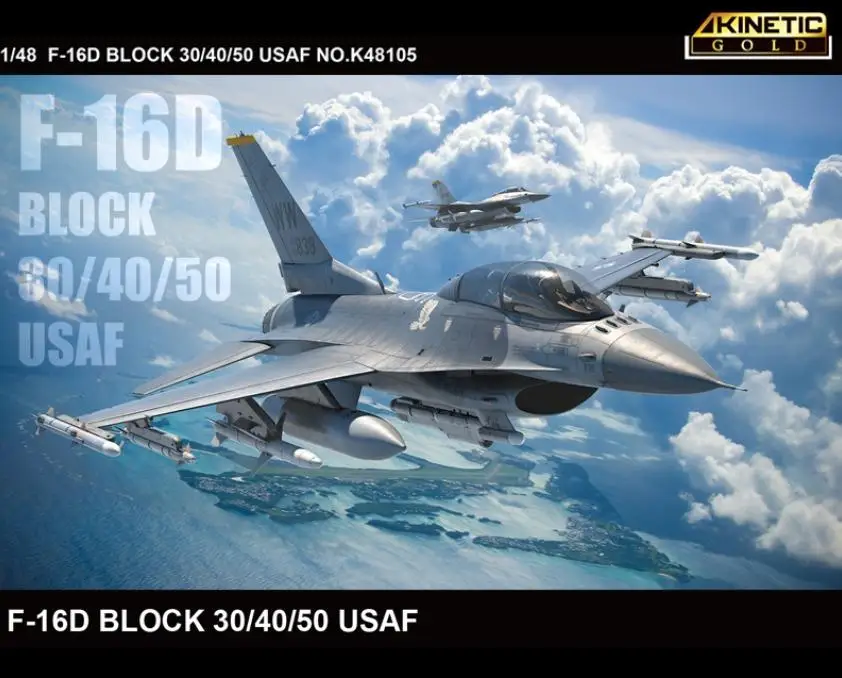 Kinetic K48105 1/48 Scale F-16D BLOCK 30/40/50 USAF