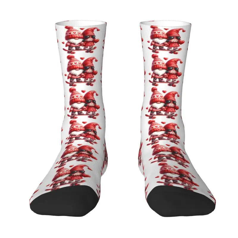 Custom Funny Mens Valentines Day GOBLIN Dress Socks Unisex Warm Comfortable 3D Print lovers men women couple Crew Socks