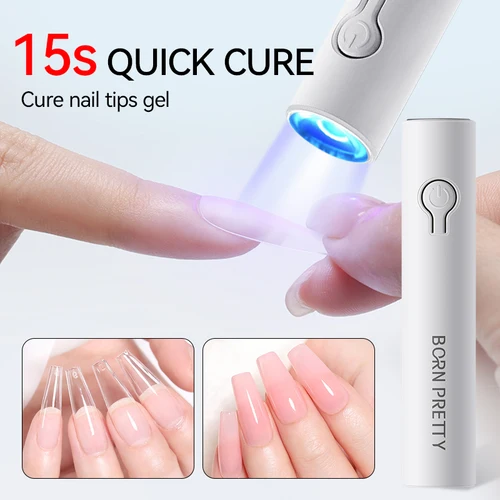 BORN PRETTY-secador de uñas de mano, lámpara UV/LED para curado de uñas, herramienta artística de esmalte de Gel, recargable por USB, secador de lámpara de uñas de secado rápido