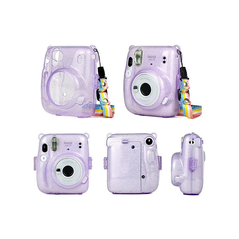 Crystal Transparent Protective Case For Instax Mini 11 Cover Bag for Fuji Fujifilm Instant Camera Bag Instax Mini 11 Accessories