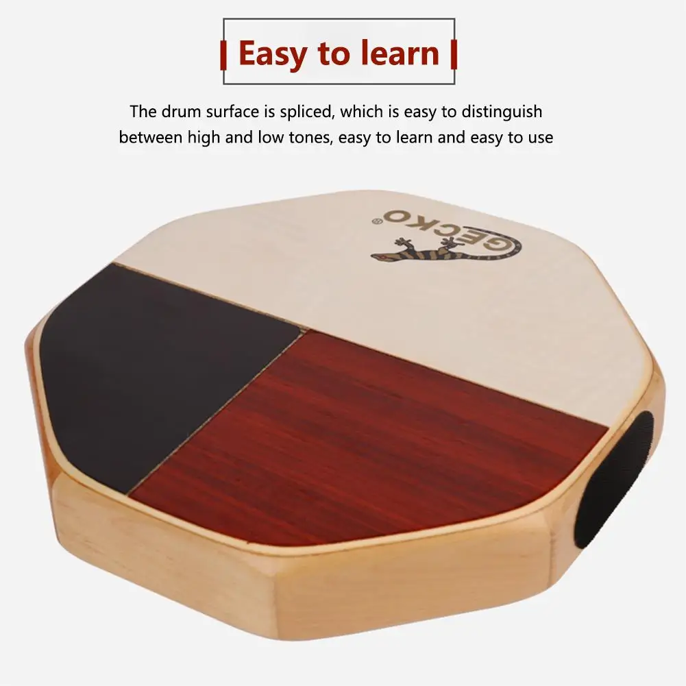 Gecko Cajon Hand Drum 3-color Bongo Snare Double Sound Effect Cajon Drum Portable Percussion Instrument For Travel Campin