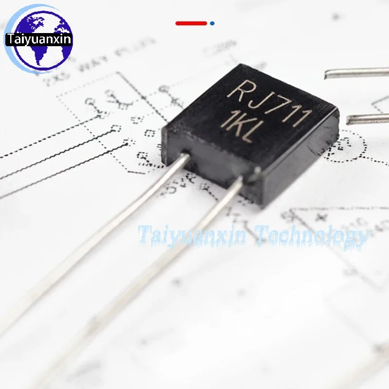 1PCS RJ711 Metal Foil Resistor 0.25W 0.5W 1W High Precision 0.01 Percent 5PPM Low TCR Noninductive Sampling