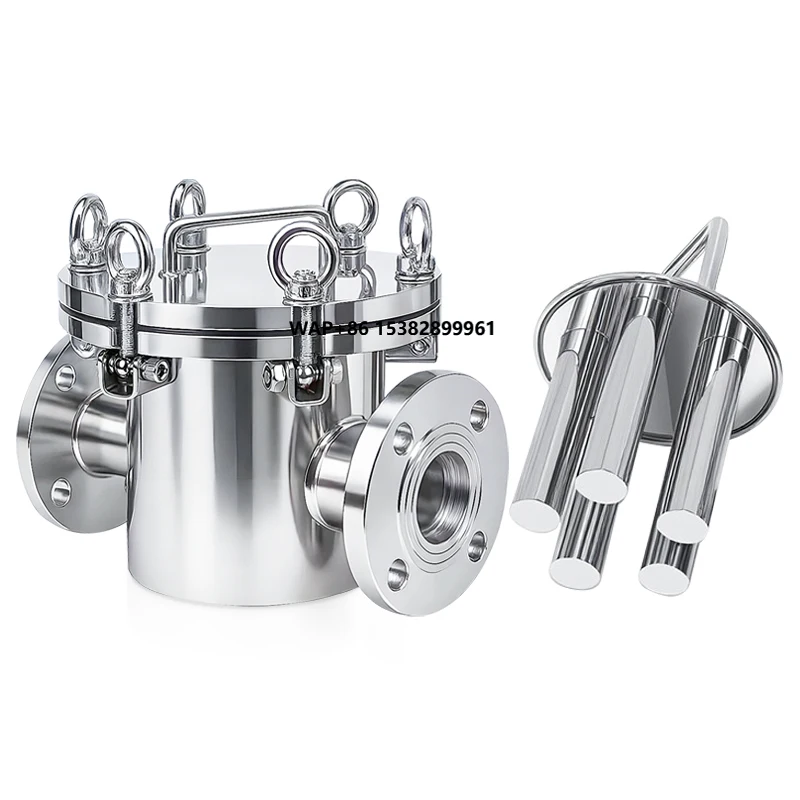 Industrial Magnet Oil Filter Easy Cleaning Magnetic Liquid Traps with Neodymium Magnet Water Filtration Application
