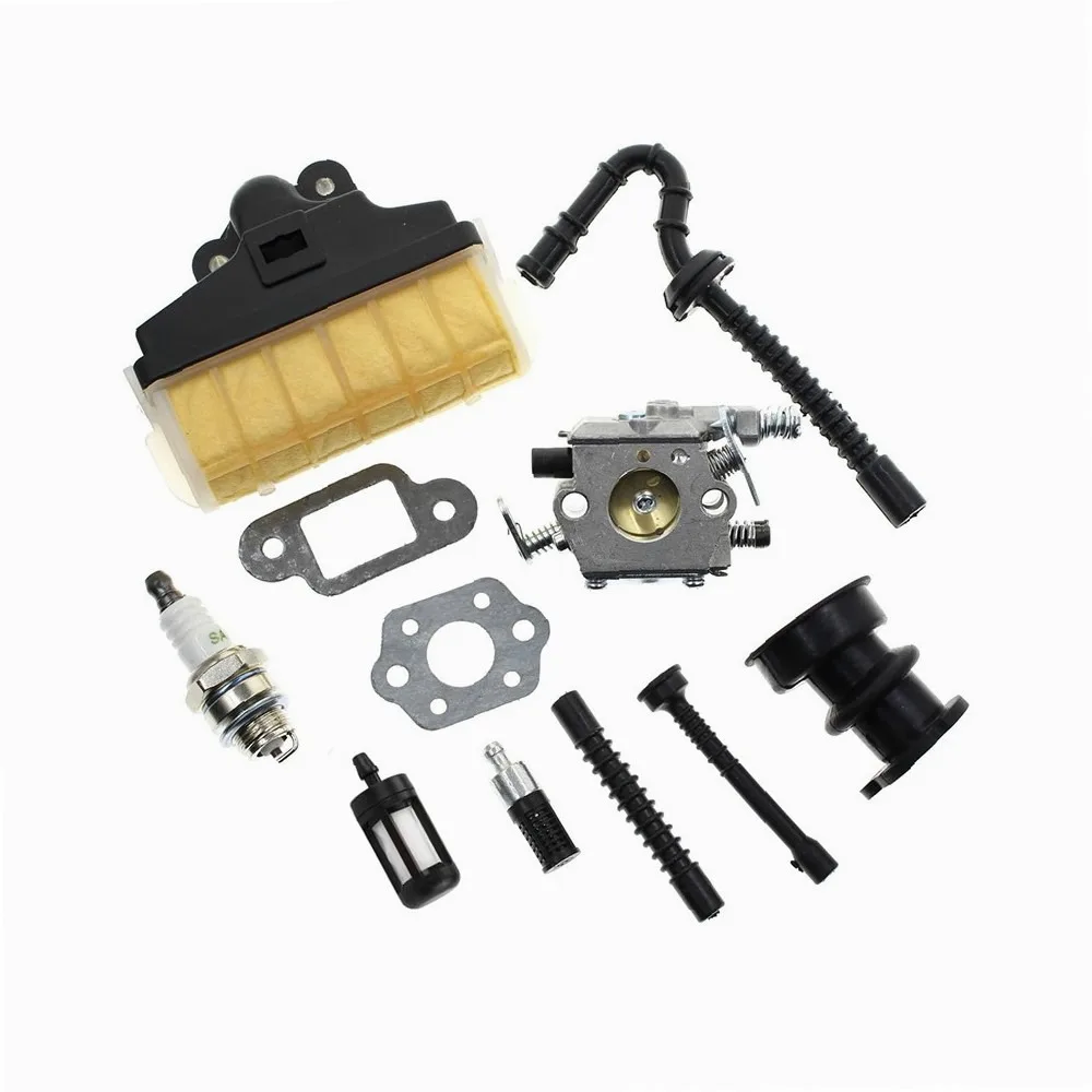 Carburetor WT-286 Rebuild Kit for Stihl 021 025 MS210 MS230 MS250 Chainsaw with Fuel Line Filter Spark Plug