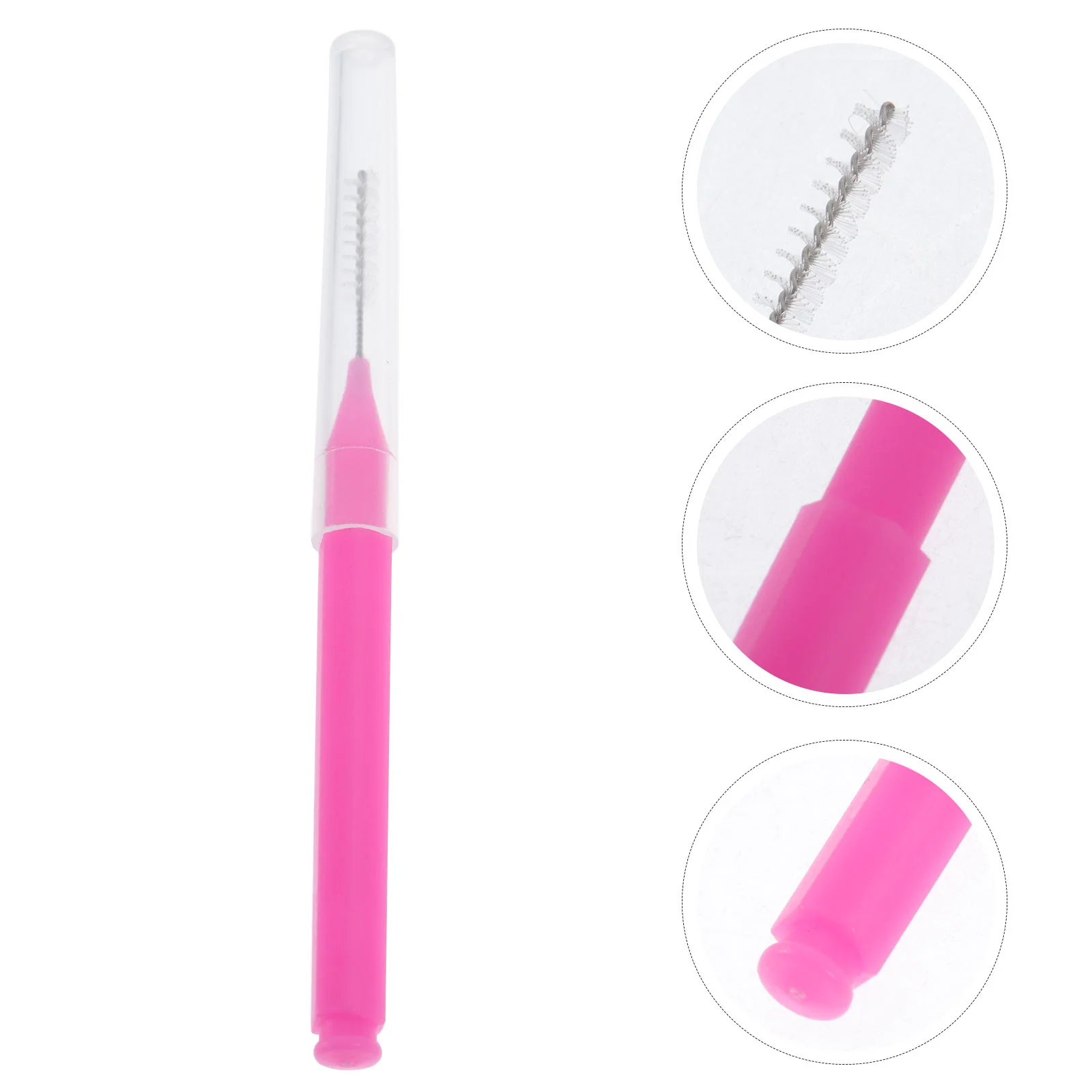 Escova interdental para extensões de cílios, aplicador sobrancelha, Lash Wand, varinhas rímel, 100 pcs