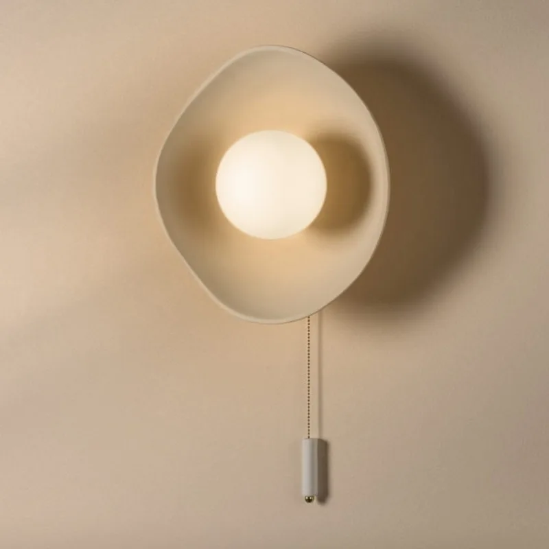 

Wabi Sabi Style Ceramics Indoor Bedroom LED Wall Lamp Living Room Bedside Design High-end Wall Lights Minimalist Decor Sconces
