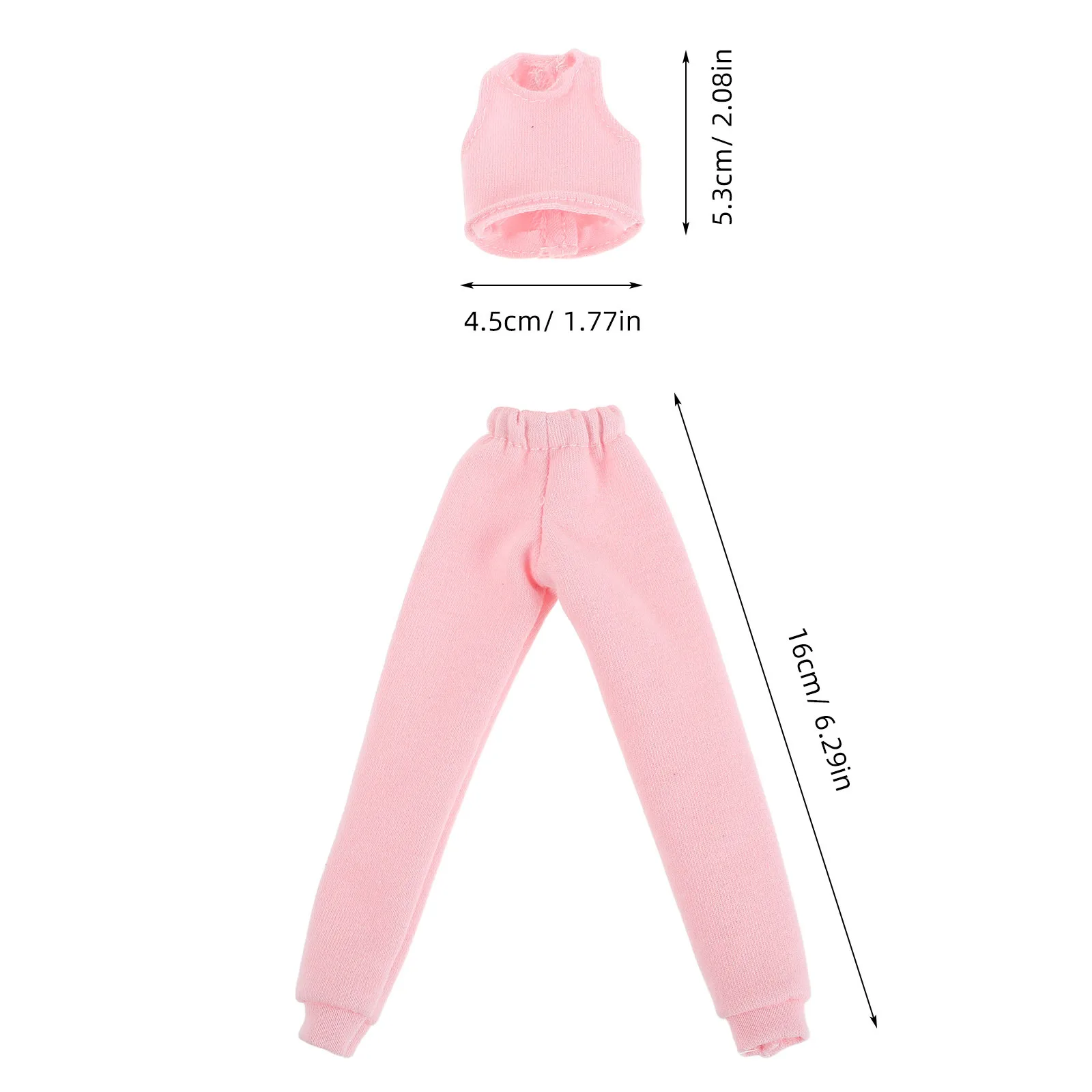 Juego de 4 ropa deportiva de verano, chaleco, pantalones, traje para juego creativo, juego de rol, fácil de usar, accesorios de ropa elegantes
