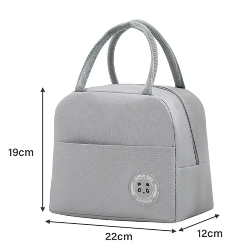 

Children's Insulated Lunch Bag Aluminum Foil Thermal Bento Bag Waterproof Oxford Cloth Food Storage for School