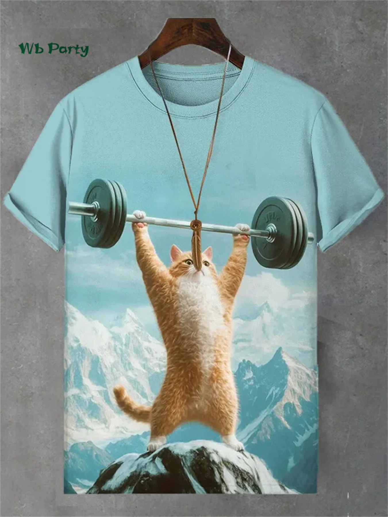 Funny Men's T-Shirt 3D Travel Cat Print Short Sleeve T-Shirt Loose Personalized Casual Top Summer Men's Outdoor Casual Clothing image 2