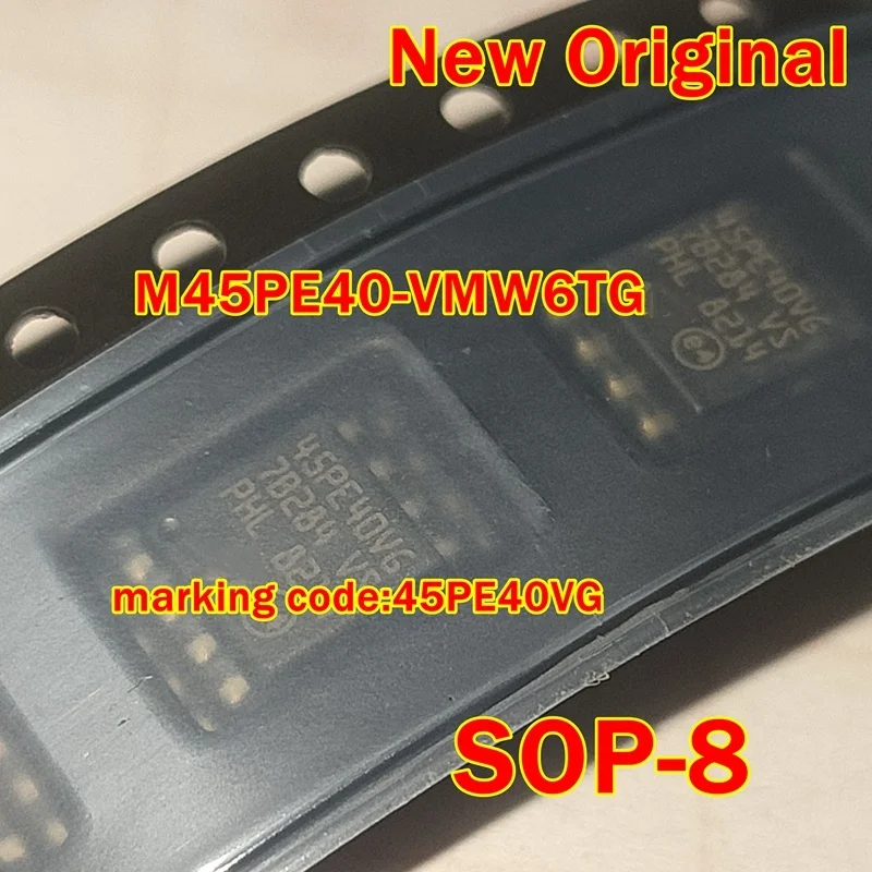 1pcs to 100pcs New Original M45PE40-VMW6TG SOP-8 marking code:45PE40VG Eraseable serial flash memory chip