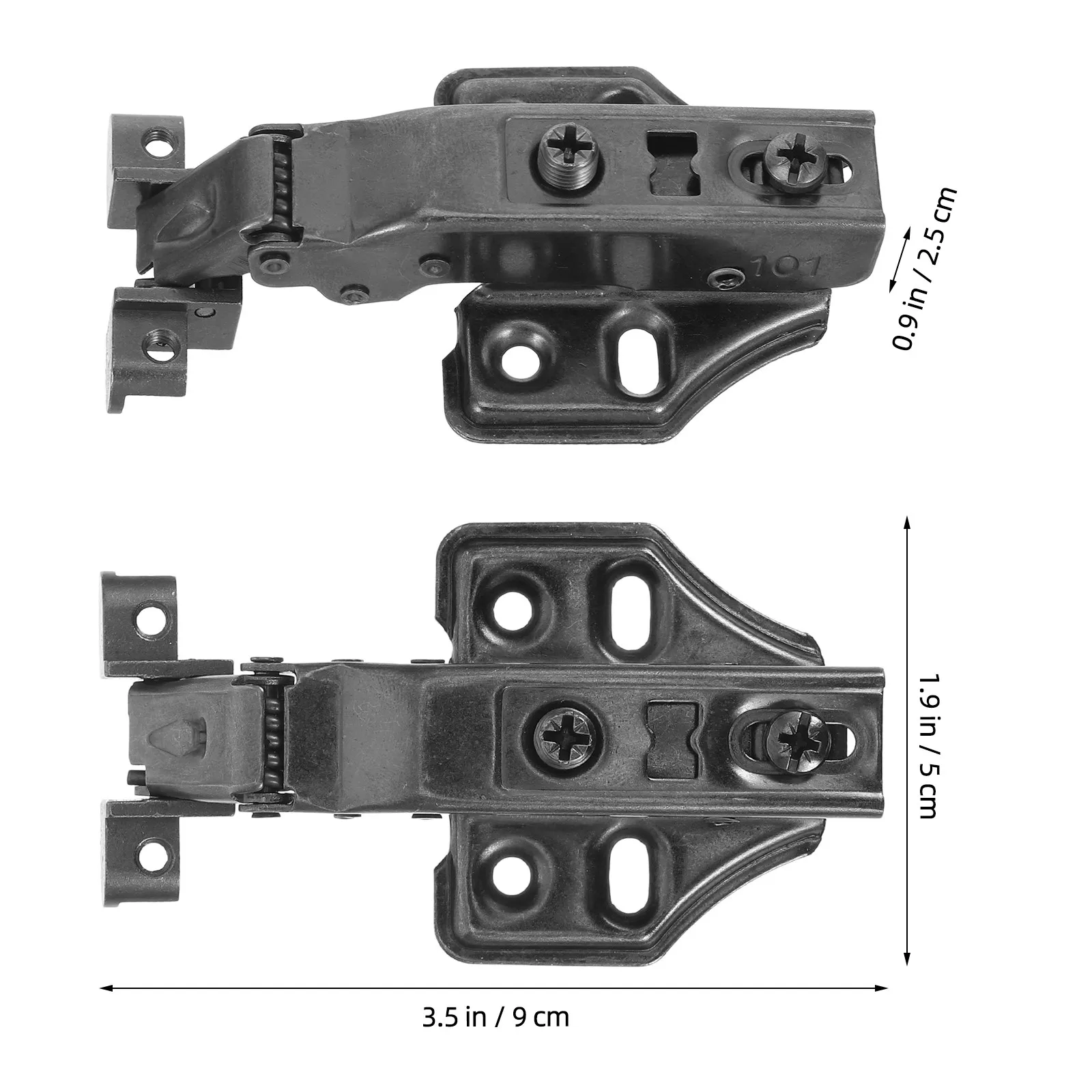 High Durability Silent Damping Overlay Cabinet Hinge for Narrow Edge Glass Doors Concealed Soft Close Kitchen Cabinet Door