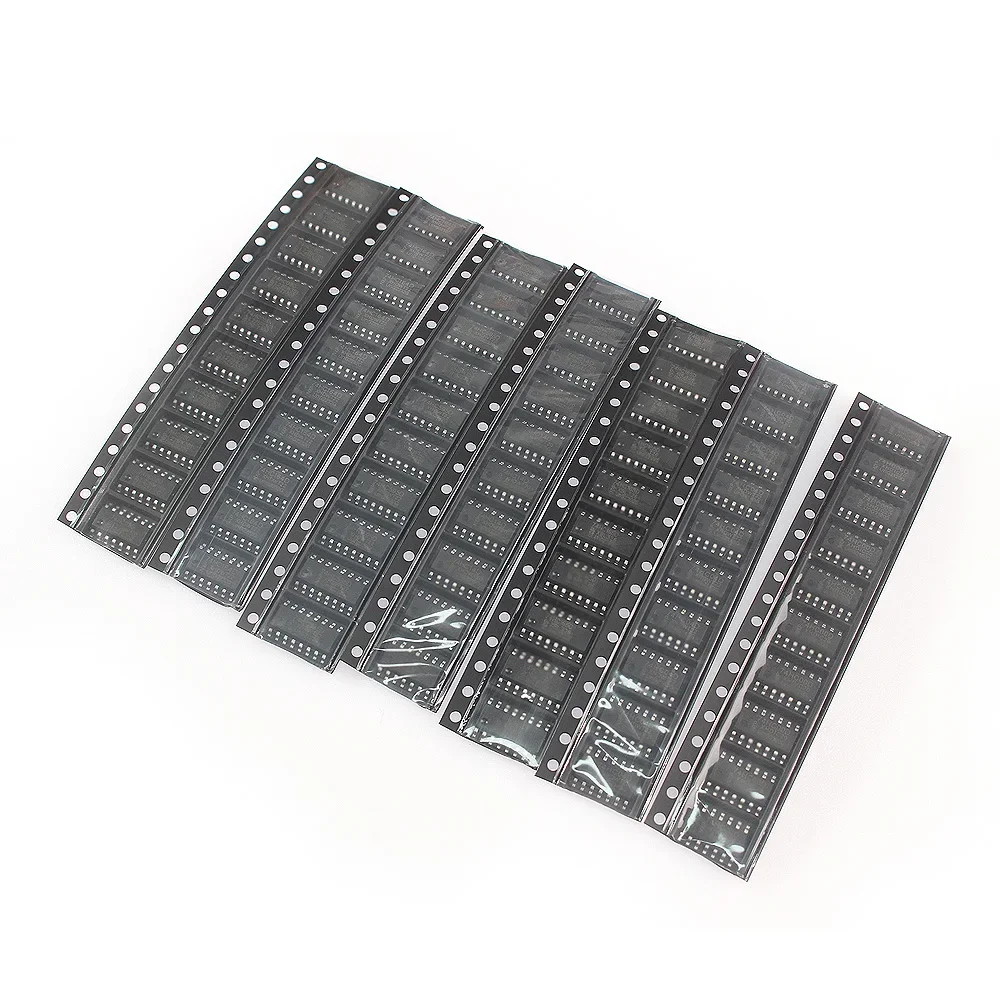 80PCS Integrated circuit kit 74HC00D 74HC04D 74HC08D 74HC14D 74HC138D 74HC164D 74HC165D 74HC595D SOP 8 Values Logic SMD IC chip