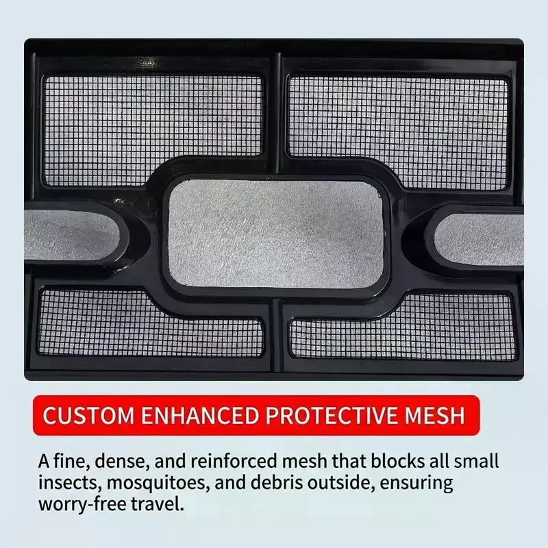 Car Front Grille Insect Proof Mesh Guard Lightweight Design Anti Debris Free Air Ventilation No Extra Burden for All Car Models