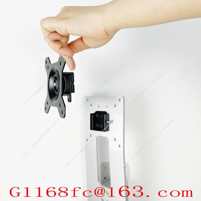 New Wall Mount Full Sit-Stand Workstation Arm and Vesa Mount Keyboard Holder Tray Monitor Stand
