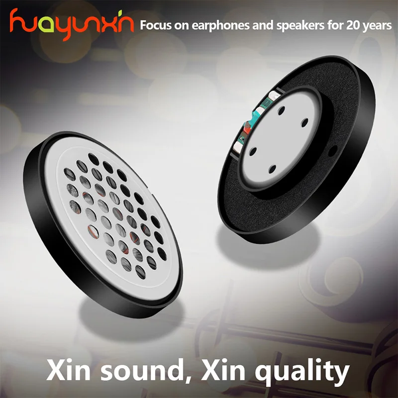 20--120KHz 40mm Mini Headphone DD Dynamic Driver Speaker Unit Double Voice Coil Neodymium  Magnetic for Headset Accessories