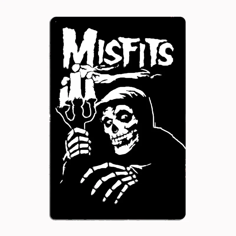 Misfits heavy Metal Music Metal Sign Poster Garage Room Decor Automobile Club Tin Home Decor