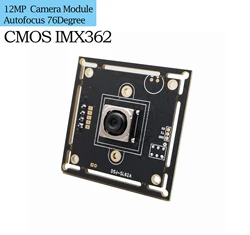 12MP IMX362 Sensor Autofocus Camera with USB2.0 Support PDFA UVC OTG Plug Play 76 Degree No Distortion Lens 4K USB Video WebCam
