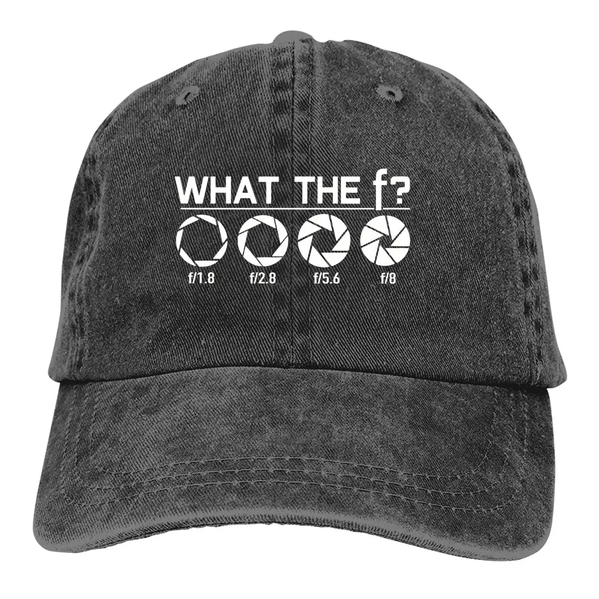 Pure Color Cowboy Hats What The F White Women's Hat Sun Visor Baseball Caps Photographer Camera Patent Peaked Trucker Dad Hat