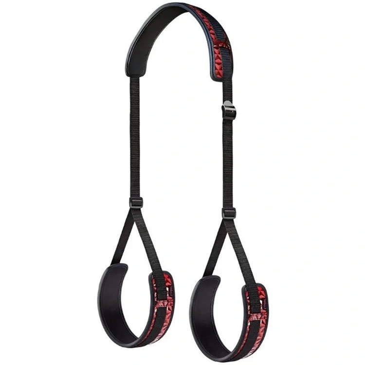 Sex Swing Bondage Kit Utilizes Thigh Restraint Sling Mechanisms To Ensure Secure Leg Binding For Adult Slave Roleplay Scenarios