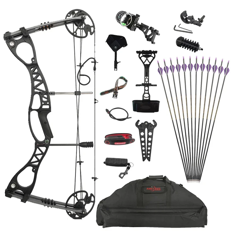 Archery China Compound Bow And Arrow Set 0-70 Lbs Adjustable Compound Bow Shooting And Hunting Accessories