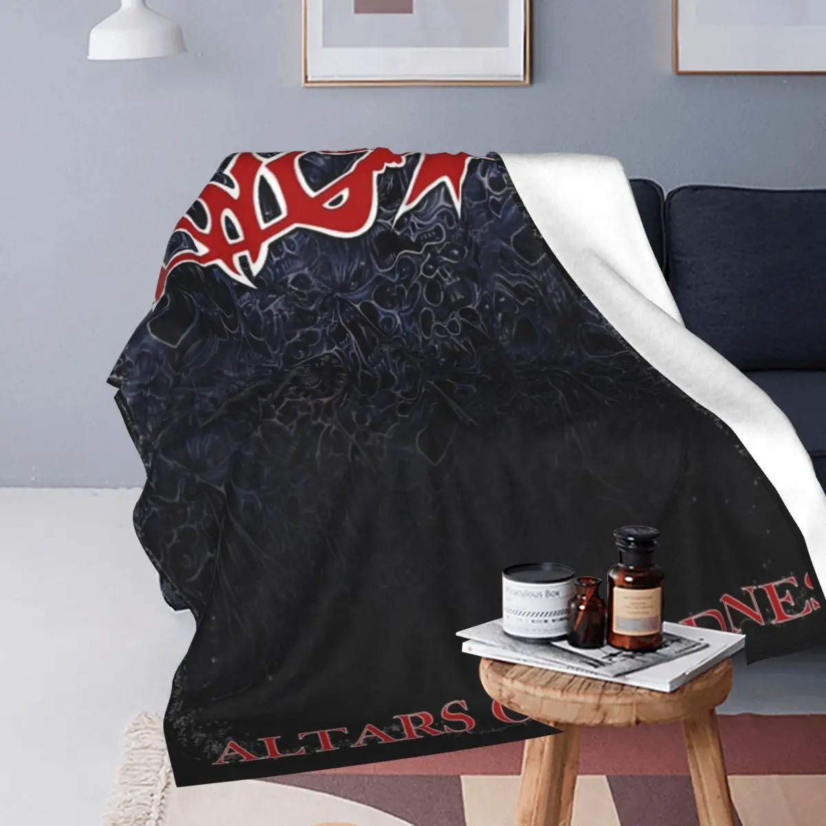 Death Metal Rock Band Fleece Throw Blankets Morbid Angel Blanket for Bed Couch Soft Quilt