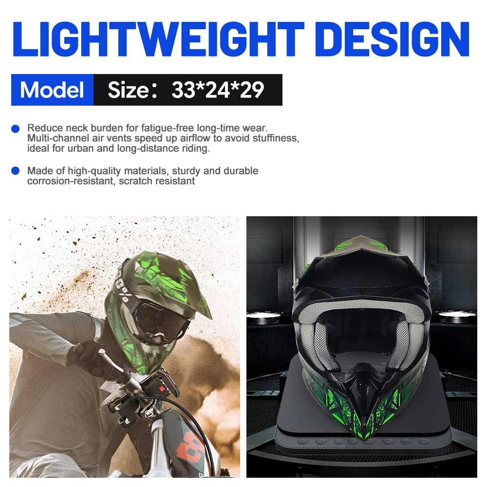 Kask motocyklowy do motocrossu – Mountain Biking Full Face Helmet recenzja i cena