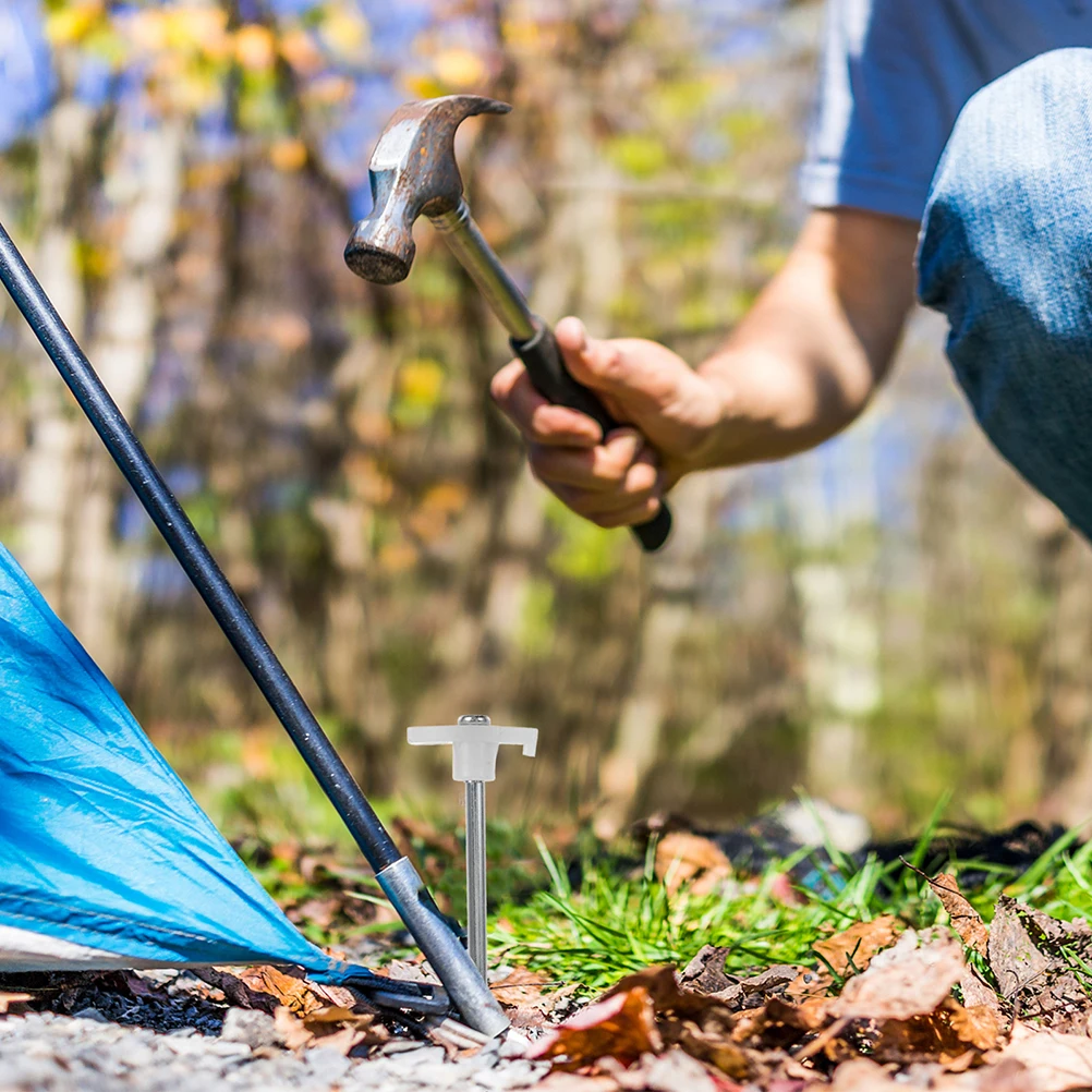 6 stks Zware Tent Duurzaam Camping Sterke Grondpennen Voor Tenten Luifels Dekzeilen Tuinhuisjes Strand Tuin Buitengebruik Herbruikbaar