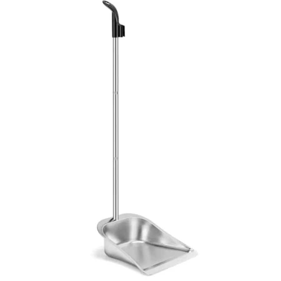 

Dust Pans with Long Handle - 35"Heavy Duty Metal Upright Stand Up Dustpan - Long Handled Stand Up Dustpans - Best Dustpans for