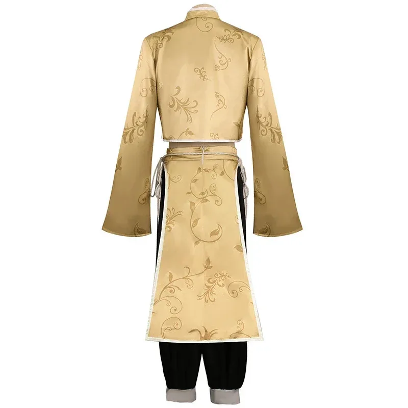 qq38Disfraz de Anime con cerradura azul, peluca de Cosplay de Bachira, ropa de elemento chino, traje Unisex de Kung Fu Tang, disfraz de Halloween