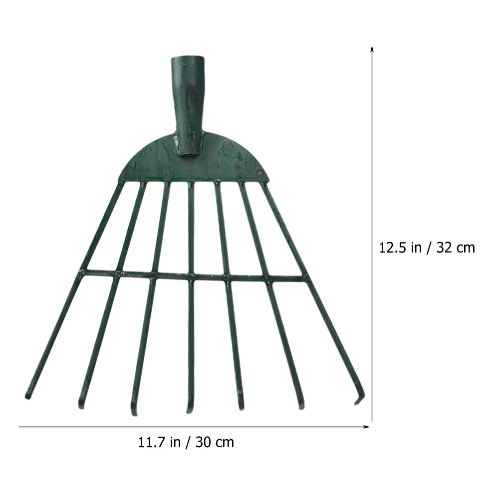 

7-Tooth Metal For Lawn Garden Heavy Duty Weed Removal Durable Carbon Steel Grass Agricultural Hand Tool Without Handle