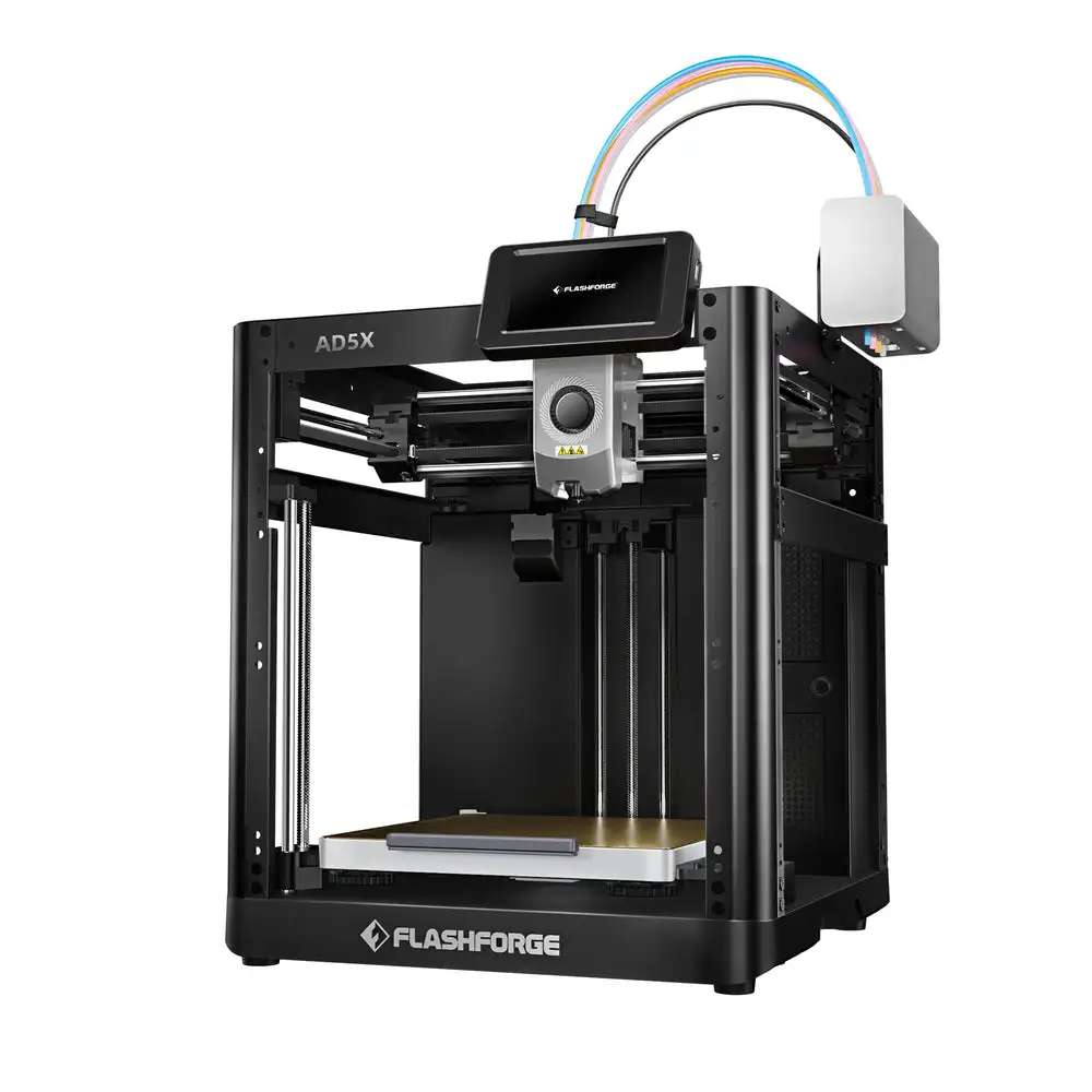 New 5X 3D Printer AD5X High Speed 600mm/s Auto Leveling Core XY Multi-Colour 2mm Precision PLA 1 Year