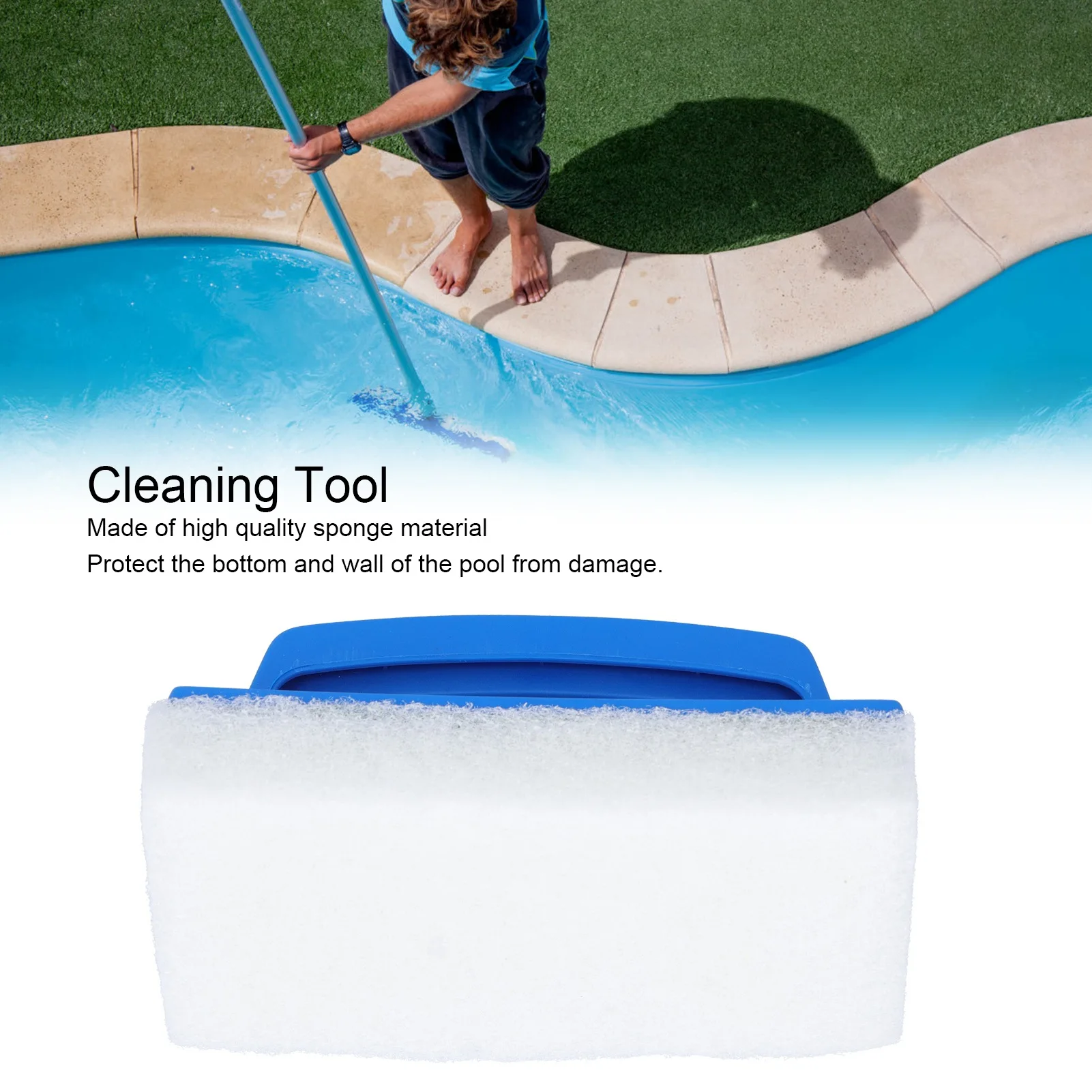 Handheld Sponge Brush Pool Hand Scrub Cleaning Brush Swimming Pool Cleaning Equipment