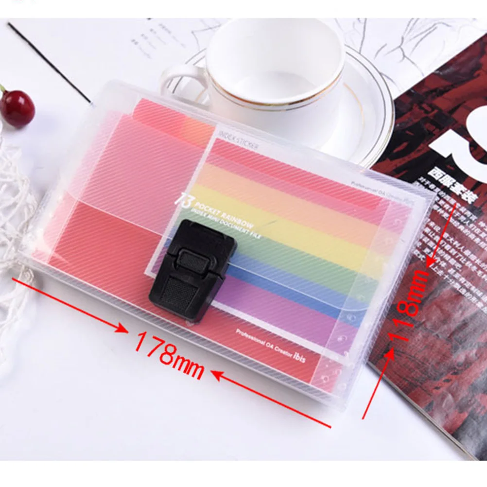 

2 Pcs Organ Bag Accordion File Organizer Paper Holder for Desk Folders with Pockets Document Work