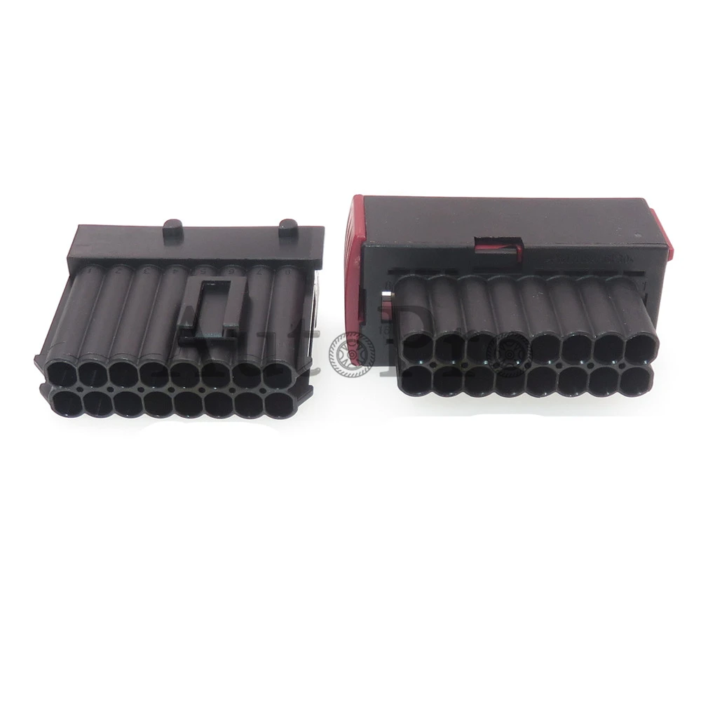 1 Set 16 Hole 1-965427-1 Car Starter Male Female Docking Socket Automobile Wiring Harness ECU Connector 1-964449-1