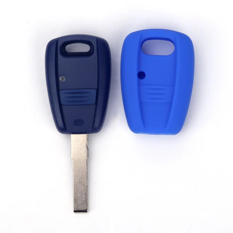 Silicone Car Key Case Cover For Fiat Punto Doblo Bravo Keyless Remote Auto Protection Shell Skin Fob Holder Keychain Accessories