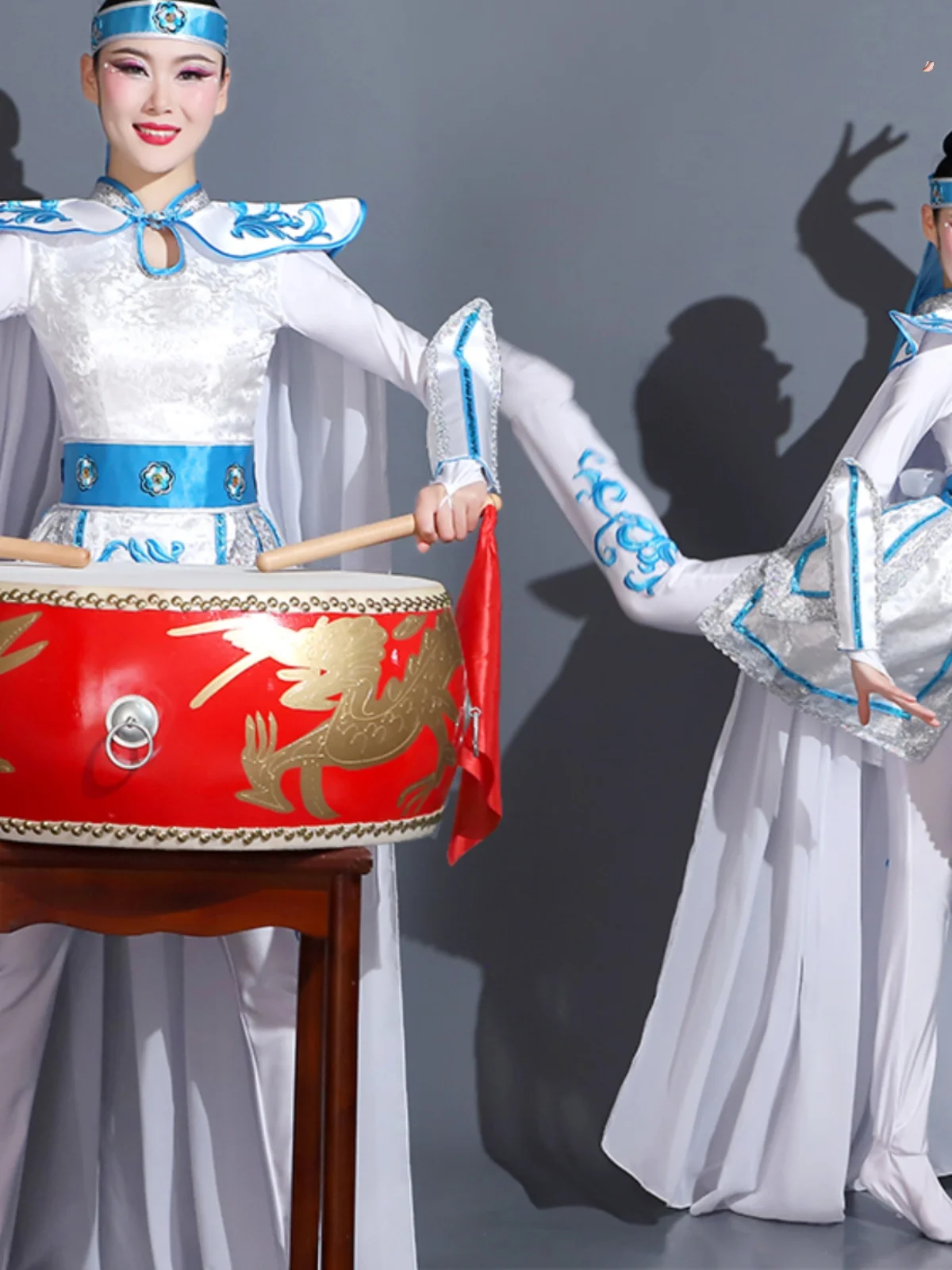 costume-de-spectacle-de-batterie-blanc-pour-femmes-nouveau-2025-wuji-pan-drum-t-tenue-de-batterie-de-performance-festive-chinois-traditionnel