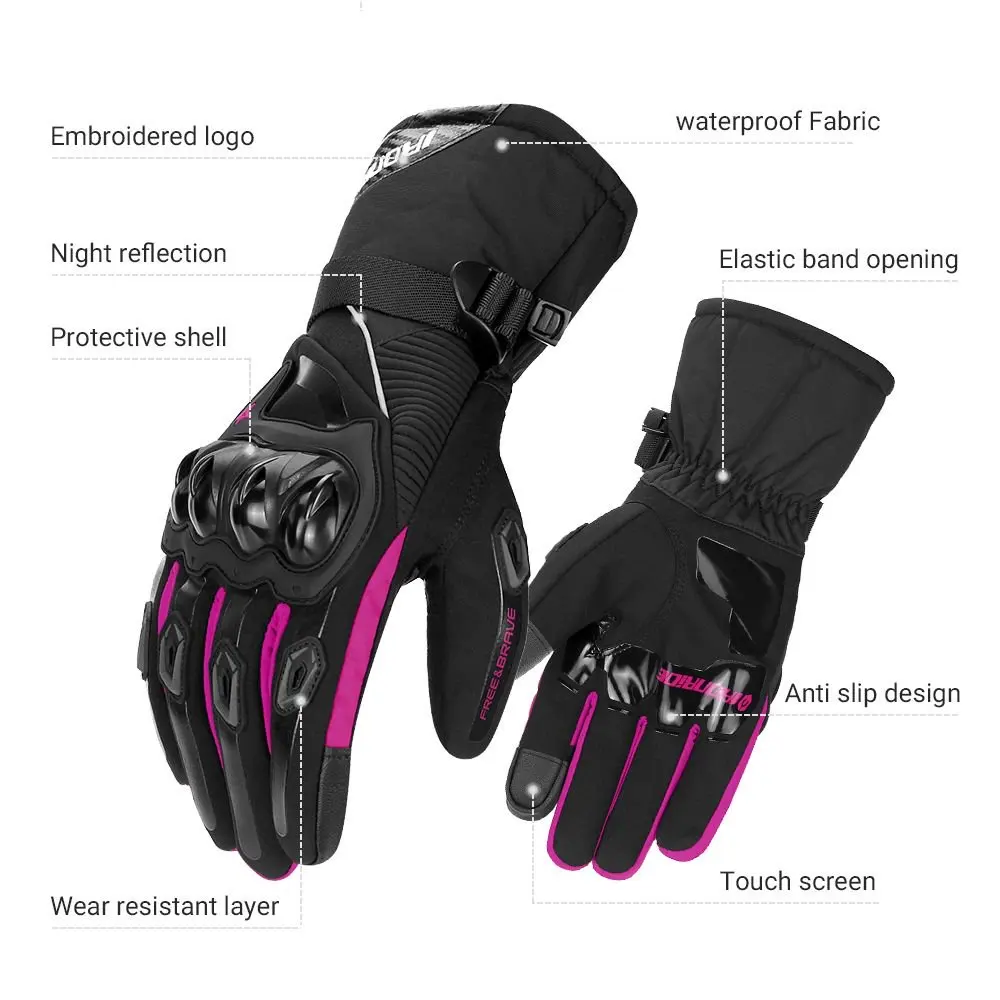 Full Finger Motorcycle Gloves Winter Windproof Moto Motorbike Riding Gloves Men Women Touch Screen Moto Motocross Gloves M-2XL