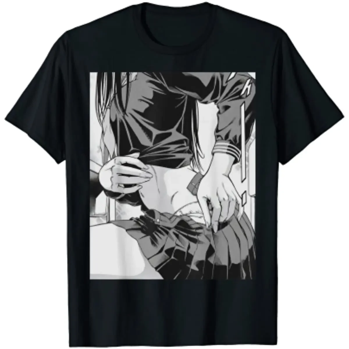 Anime Manga Sexy Girl Men T-Shirt Men Clothing Graphic T Shirts Streetwear Casual Cotton Daily Four Seasons Mens T Shirts