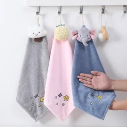 40 x 40cm Hand Dry Towel Lovely Cartoon Children Microfiber Thick Soft Towel With Cute Kitchen Bathroom Bath Wipe