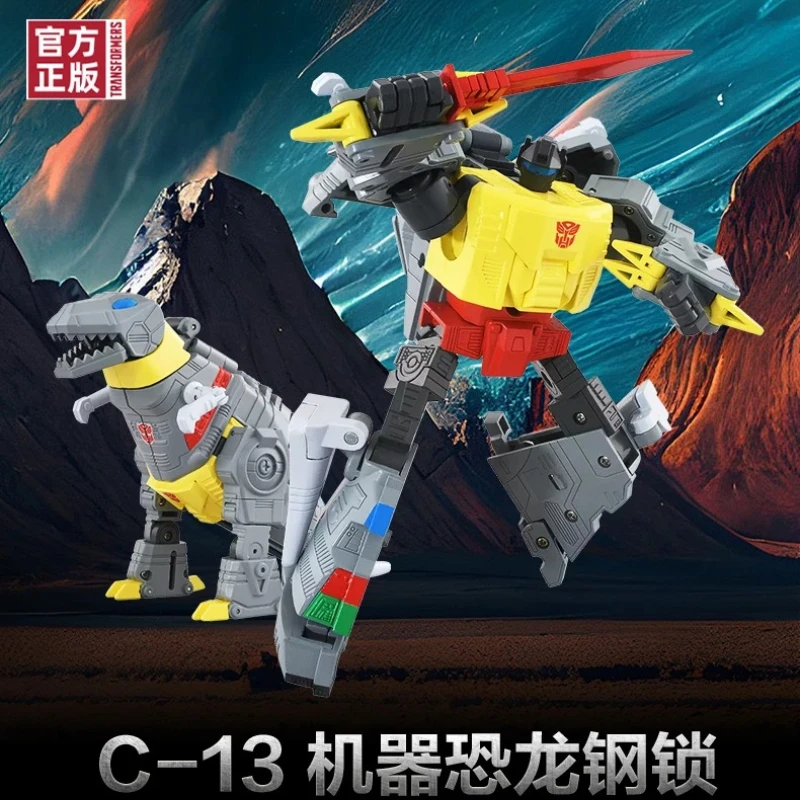 Authentic spot Transformers C-13 steel lock D anime character movie figurine model ornament toy collection birthday gift G1