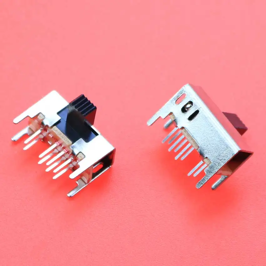10PCS Panel PCB 8 Pin 3 Position 2P3T DP3T Schiebeschalter Seitenknopf Gerade Fuß Schalter Griff Toggle Netzschalter SK23D05 – Detail 4